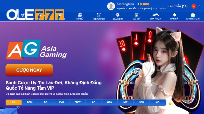 Casino tại nhà cái Ole777