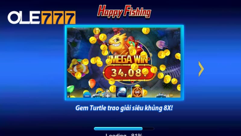 Game bắn cá Happy Fishing tại nhà cái Ole777